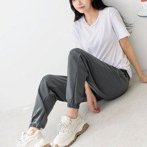 여성 조거 트레이닝바지 조커 밴딩팬츠 모던 트렌디 운동복하의 여자고무줄바지 코디