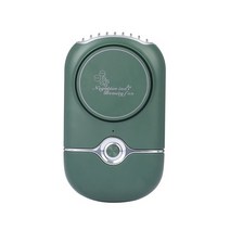 고성능 USB 미니 선풍기 1200mAh 에어컨 속눈썹 연장용 빠른 건조기 매니큐어 충전식 포켓 쿨링 넥 팬, [09] 1200mAh Green
