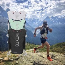 트레일러닝조끼 마라톤조끼 트레일러닝백 소형 등산배낭 등산가방 자전거배낭 등산조끼 자전거백팩, 지퍼형, FREE, 블랙