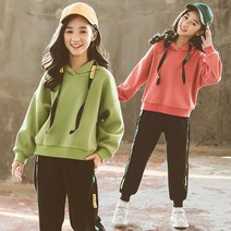 베비포 여아용 기모 옆라인 트레이닝 상하복 세트 JP7