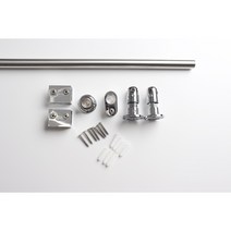 미러메이드 샤워부스 욕실 파티션 부속 유리브라켓 칸막이 부품, 실버