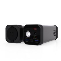 라아 태양열집열판80W 노트북 보조베터리 미니 UPS 20000mAH AC 110V 220V 출력 DC 5V-12V USB 포트 전원, 01 Black