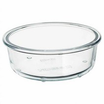 이케아 IKEA 보관용기 400ml 원형 14x5cm 내열유리, 1개