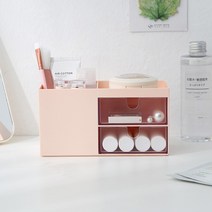 시우리빙 책상 정리 미니 연필꽂이 정리함, 스퀘어 데스크 오거나이저/블루