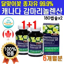 식약처 인증 캐나다 직수입 달마지꽃 종자유99% 1박스 약 3개월분 180캡슐 달맞이씨유 달맞이유 달맞이꽃유 달맞이종자유 감마리놀레산 달맞이오일 달맞이꽃종자 PRIMROSEOIL, 2개(6개월분), 2개