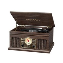 빅토리아 레트로 블루투스 레코드 플레이어 3단 턴테이블 클래식 빈티지 LP 축음기, Record Player