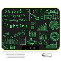 패드 타블렛 그림 태블릿 18 23 인치 충전식 LCD 그리기 어 전자 쓰기 보드 선물 교육, CHINA, 23 Single Green, 23 Single Green