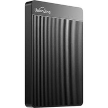 UnionSine 외장 하드 디스크 초박형 외장 HDD 휴대용 하드 디스크 500GB 2.5 인치 USB3.0에 대응 PCMacPS4XBox 적용에 대응 TV 녹화(흑) HD-006, Black