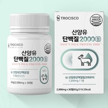 산양유 단백질 정 goat milk 노인 시니어 성인 류신 타블렛 단백질 BCAA 분리유청단백 밀크칼슘, 1통