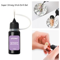 네일 글루 초강력 아트 라인석 접착제 10ML UV 크리스탈 보석 다이아몬드 바늘 도구 접착제 1 병 & *, one option, CHINA