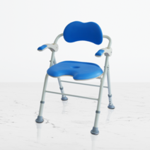 [알루미늄접이식목욕의자] 보필9 경량 접이식 목욕의자 어르신 환자용 노인 알루미늄 노인장기요양보험 복지용구, 파랑