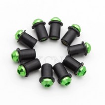 [자동차너트볼트] 5mm 10PCS 바이크 오토바이 윈드 쉴드 앞 유리 볼트 나사 스즈키 GSXR 600 750 1000 K1 K2 K3 K4 K5 K6 K7 K8 K9 K11, 05 green