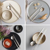 엔틱한식기 신혼수저 심플 실버 수저세트 예단수저, 젓가락, 1개