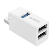 오리코 맥북 노트북 빠른 3.0*1 USB2.0*2허브 MINI-U32, 흰색