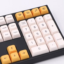 Honey Milk 키캡 85% PBT 염료승화 XDA 140키 포인트 ABS 84 87 104