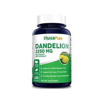 NusaPure 민들레 추출물 2 250mg 200 베지 캡슐 댄들라이언
