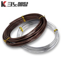 500g 분재철사 알루미늄 와이어 원예 공예 철사, 3mm, 갈색500g, 1개