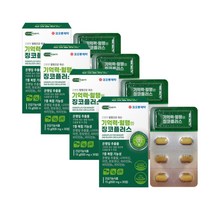 코오롱 제 약 징코플러스 은행잎추출물 영양제 혈행 개선 도움 메디 빌로바 부모님 감퇴 식약청 식약처 청소 여성 남성 건강 기능 인증 추천, 5박스, 30정