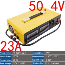 핸드카트 RV 골프 카트 충전기 리튬 배터리 110V 220VAC 12.6V 16.8V 21V 25.2V 29.4V 33.6V 37.8V 42V 46, 04 UK, 10 TY-1800W-50.4V 35A