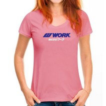 ORK WHEELS 일본 JDM 자동차 레이싱 티셔츠, 10 WoMen Deep pink_06 XL