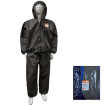 애니세이프 투피스작업복 일회용작업복 부직포 방진복 분진복 방역복 보호복 위생복 위생가운 분리형 회색, SBW투피스작업복-회색-특대형