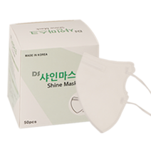 샤인마스크 숨쉬기편한 얇은 새부리형, 벌크포장(50매), 화이트