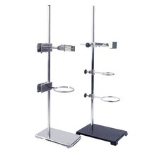 실험실 거치대 링 클램프 사각 받침대 화학 철골대 랙, 60cm 실험실 거치대와 고정핀세트 - C