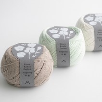 [DARUMA] 다루마 린넨 라미 코튼 핑거링 (Linen Ramie Cotton Fingering) 50g 코튼실 린넨실 뜨개실, 102 내추럴