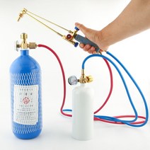 용접기 소형 휴대용 산소 토치 냉동 산소용접, 002형 2L 일회용 토치템퍼링 방지 포함, 1개