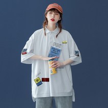 카라셔츠 데이터 좋다 중성풍 여름 남성 같은스타일 반팔티 PL08P40 2415204393