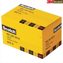 [3M] 스카치 투명 양면테이프 리필 오피스팩 665-6 (12mm x 6.35M)