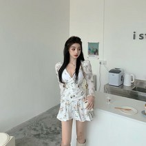 하객룩 휴양지 비치 드레스 바캉스 20대 30대 여름 여친 나이트 클럽 레이어드 원피스