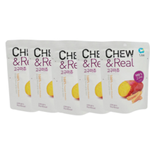 댕Ol몰 청정one 츄앤릴 고구마츄 100프로 간식 대용 리얼고구마 60g, 5개