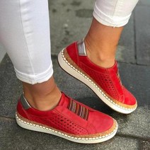 여성 경량 등산화 워킹화 트레킹화 슬립 온 얕은 로퍼 가황 신발 통기성 할로우 아웃 캐주얼 드롭 쉬핑