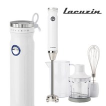 라쿠진 미니 소형 핸드믹서기 블랜더 돌아기 간식 이유식 메이커 추천 LCZ109WT, 색상:화이트 LCZ109WT