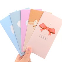 연하장 2023 포토카드제작 만들기 축하 메세지 어린이집생일카드, 색상/디자인, 리본 - 핑크