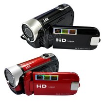 레트로 캠코더 레코더 풀HD 디지털 카메라 1600만 화소, 레드8GB