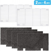 필터 패드가 4개인 RV -2 팩용 RV A/C 덕트 에어 그릴 듀오-도메틱 3104928.019 RV 캠퍼 에어 컨디셔너 그릴 교체용 Cohree R, 단일옵션