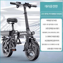 독일 최고의 접이식 전기 자전거 초경량 휴대용 전동이륜차, 40A 약 160km / 고속모터