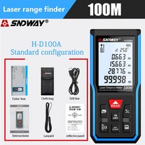 sndway new smart laser rangefinder laser distance meter 전자 룰렛 디지털 눈금자 trena laser 테이프 측정 거리 측정기, h-d100a 100m