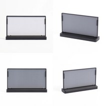 이지리치 T자 가로형 아크릴 쇼케이스 20X10CM 블랙 테이블 POP 카운터POP거치대