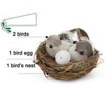 도로명주소판 건물주소 명패 시뮬레이션 새 둥지 펜던트 홈 장식 장식 액세서리 정원 건초 깃털 제비 나무, a