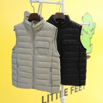 인디고키즈 동아강북점 아동 주니어 가볍고 따뜻한 반넥 덕다운 라이트 조끼 IKVW21W02