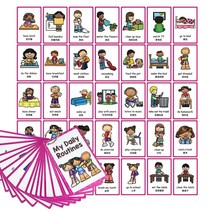 18 주제 영문법 공부몬테소리 장난감 학습 카드 게임 어린이 조기교육1st Grade 포켓 플래시 아기 선물, Daily Routines