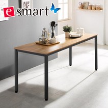 e스마트 스틸테이블 1600x600, 카페애쉬/블랙