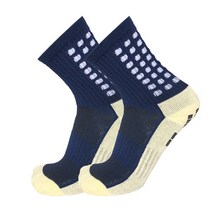 미끄럼 방지 축구 양말 남여공용 공용 38-45 사이즈 스포츠 농구 테니스 그립 사이클링 라이딩, [10] A navyblue