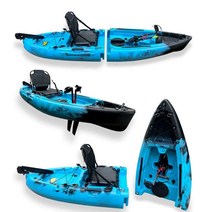 카약 피싱카약 바다 레저 카누 낚시배 페달 싱글 1인, 페달 모델  패들 1개