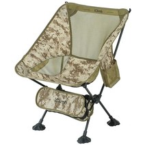 IClimb 초경량 컴팩트 캠핑 접이식 해변 의자 가라앉음 방지 큰 발과 등 지지 웨빙 (블랙), 1, Desert Camo