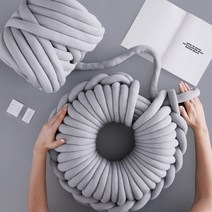 굿도우 자이언트얀 1kg 패브릭얀 핸드니팅 뜨개실, A멜란지그레이