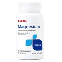 GNC 마그네슘 250mg 90정, 1개, 기본